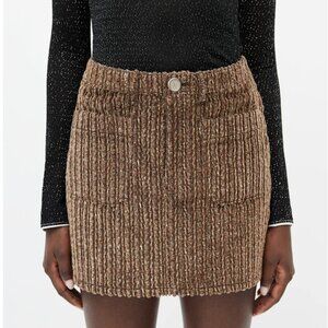 Acne Studios Brown Corduroy Mini Skirt